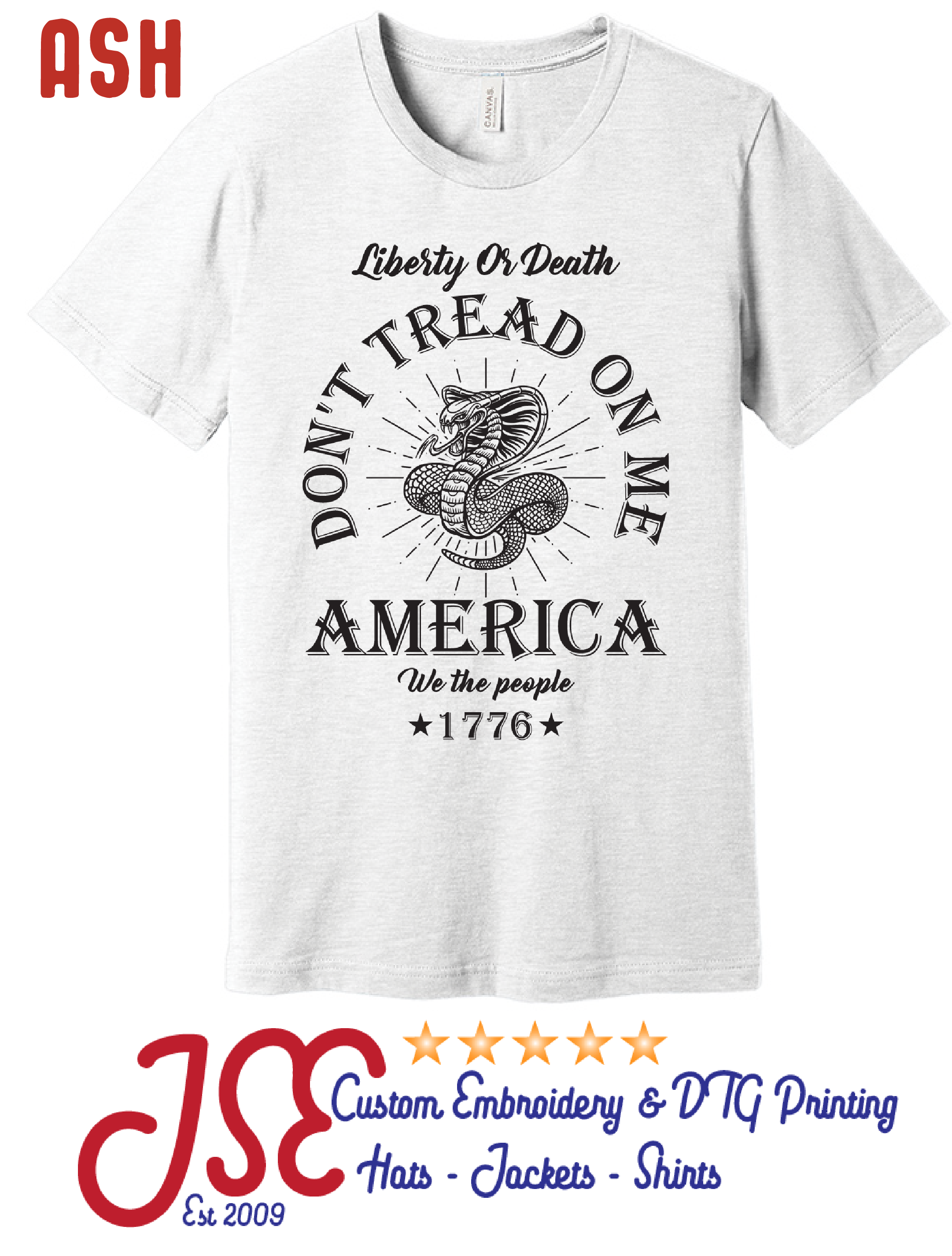Don't Tread On Me 1776 T-Shirt - JSE Repair