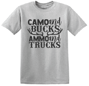 Camo Bucks Ammo Trucks T-Shirt