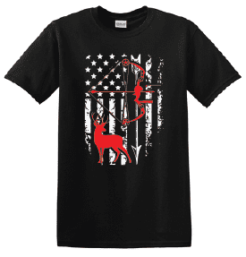 Bow Buck & Flag T-Shirt