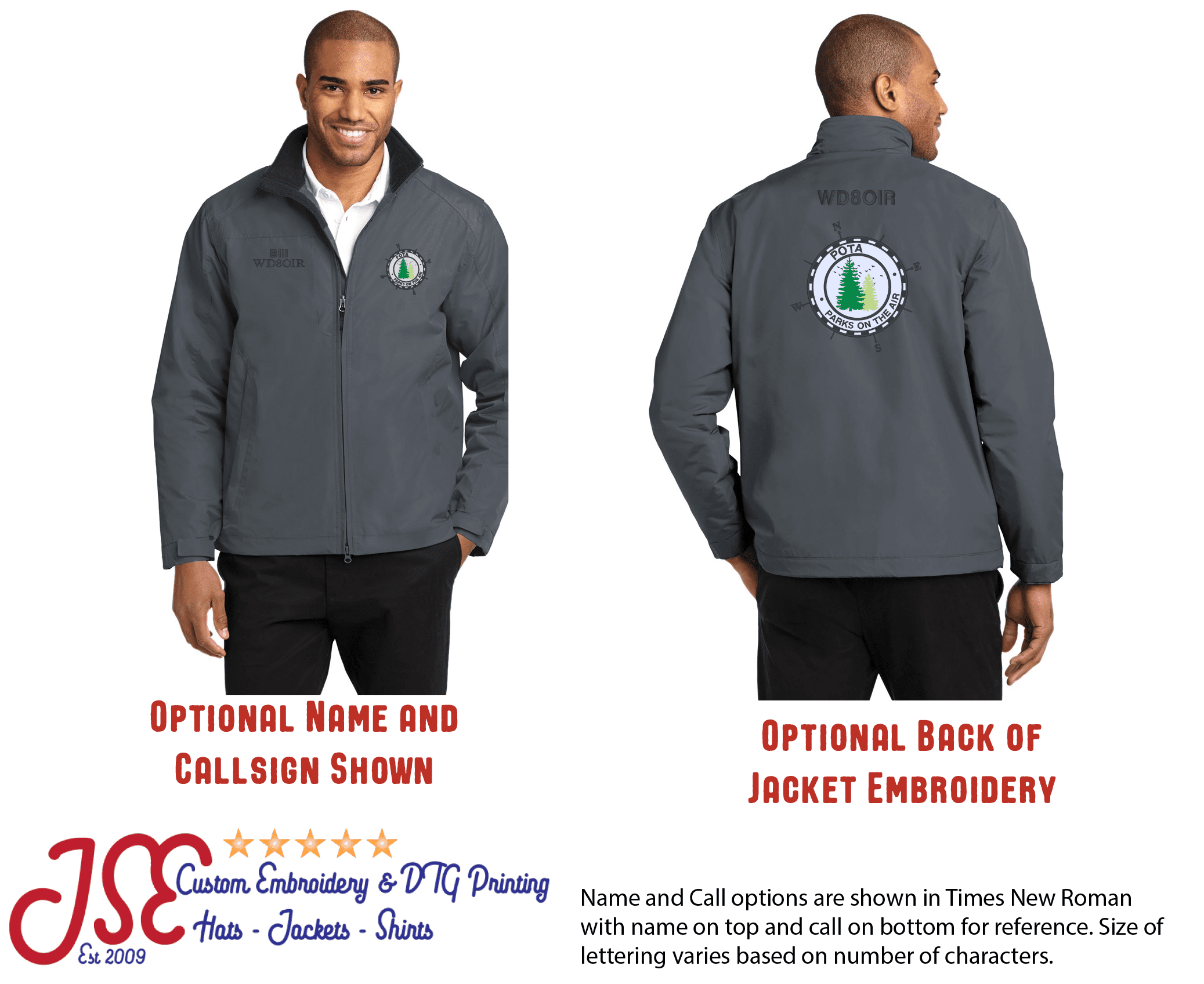 Parks On The Air (POTA) PA Challenger II Jacket – JSE Embroidery