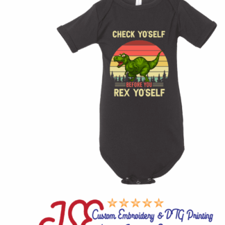 Onesie DINOSAUR Check Yo Self