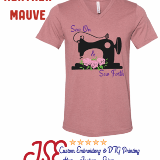 Bella Canvas Unisex V-Neck Tee - Sew on and Sew forth