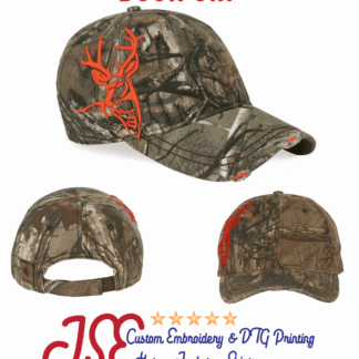 Camo Embroidered Buck Cap