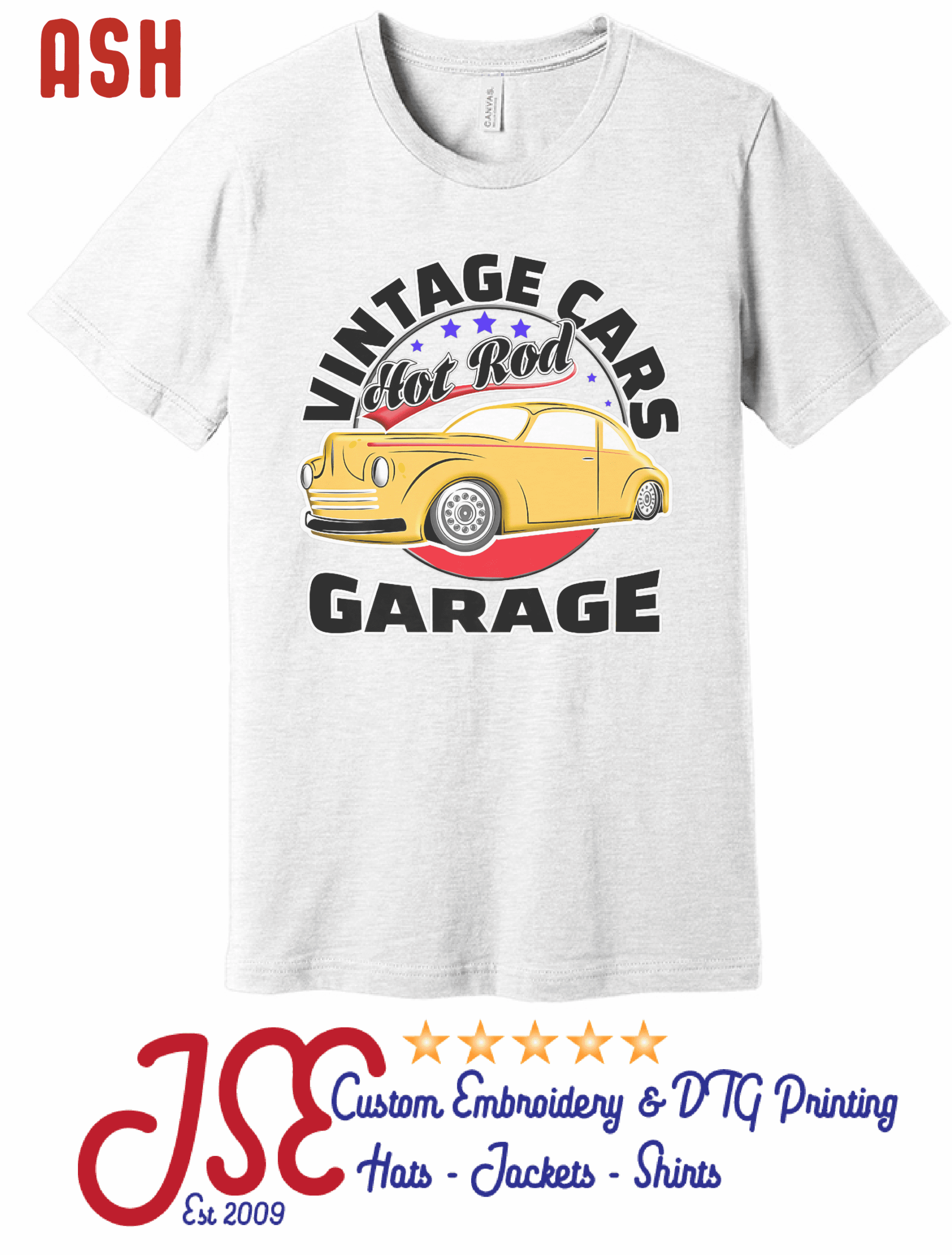 Vintage Hotrod Garage T-Shirt – JSE Embroidery