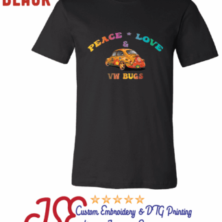 Peace Love & VW Bugs T-Shirt