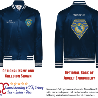 Genesee County ARC Satin Baseball Jacket