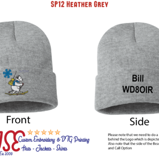 Winter Field Day Embroidered Beanie