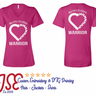Multiple Sclerosis Heart Warrior Womens T-Shirt