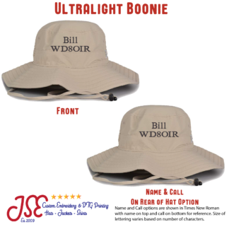 Ham Radio Callsign Boonie Hat