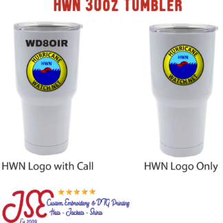 Hurricane Watch Net Double Wall Vacuum Stainless Steel 30 ounce Tumbler