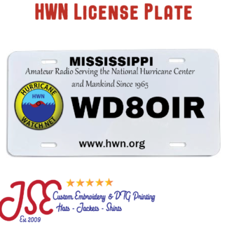 Hurricane Watch Net License Plate