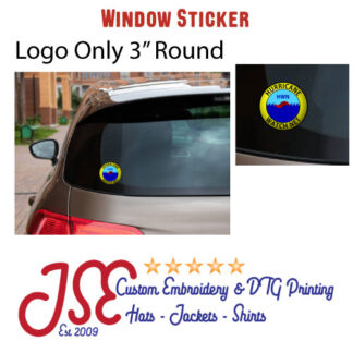 Hurricane Watch Net 3" Round Sticker
