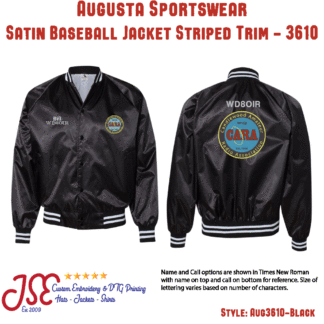 Candlewood Amateur Radio Association Augusta Satin Jacket