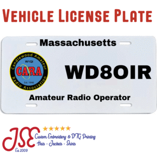 Candlewood Amateur Radio Association License Plate