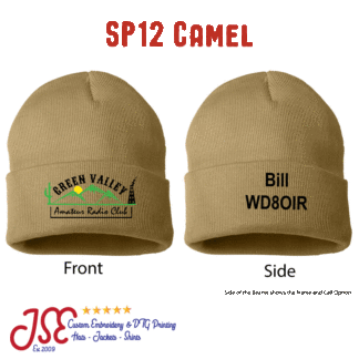 Green Valley Amateur Radio Club Embroidered Beanie