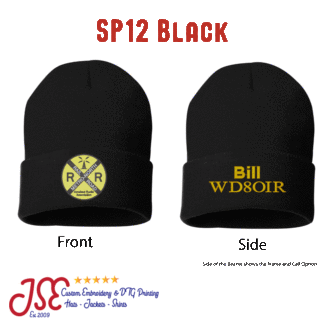 Metro-North Railroad Amateur Radio Association Embroidered Beanie