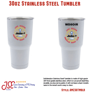 Lake Region Amateur Radio Club 30 ounce Tumbler