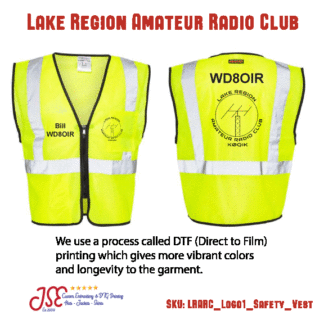 Lakes Region Amateur Radio Club Safety Vest