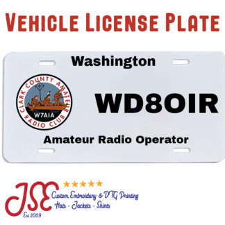Clark County Amateur Radio Club License Plate
