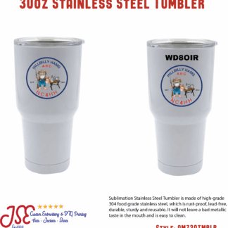 Hillbilly Hams Amateur Radio Club 30 ounce Tumbler - Logo 1