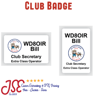 Hillbilly Hams Amateur Radio Club Badge (Logo 1)