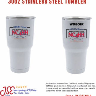 Hillbilly Hams Amateur Radio Club 30 ounce Tumbler - Logo 2