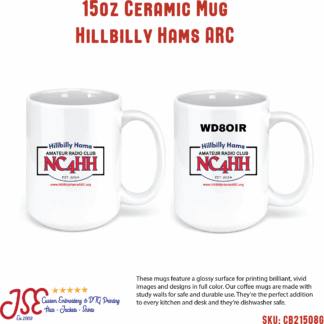 Hillbilly Hams Amateur Radio Club Coffee Mug (Logo 2)