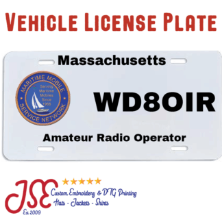 Maritime Mobile Service Network License Plate